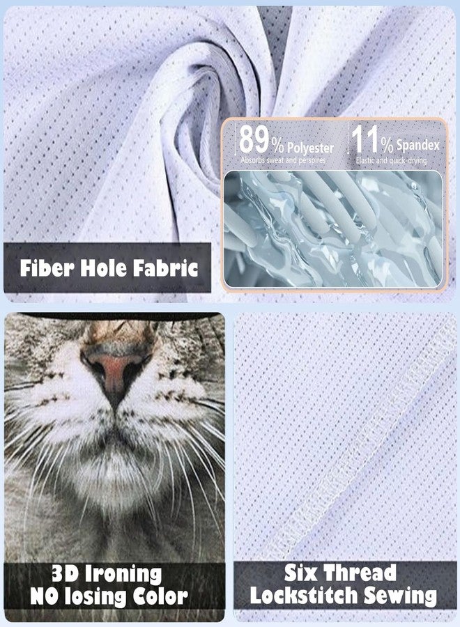 YJPPDD Cute Bandana Face Mask, 3D Animal Neck Gaiter Face Mask Scarf with Ear-Hanging for Ski Hiking Riding Sports Outdoor (Tabby) - Image 5